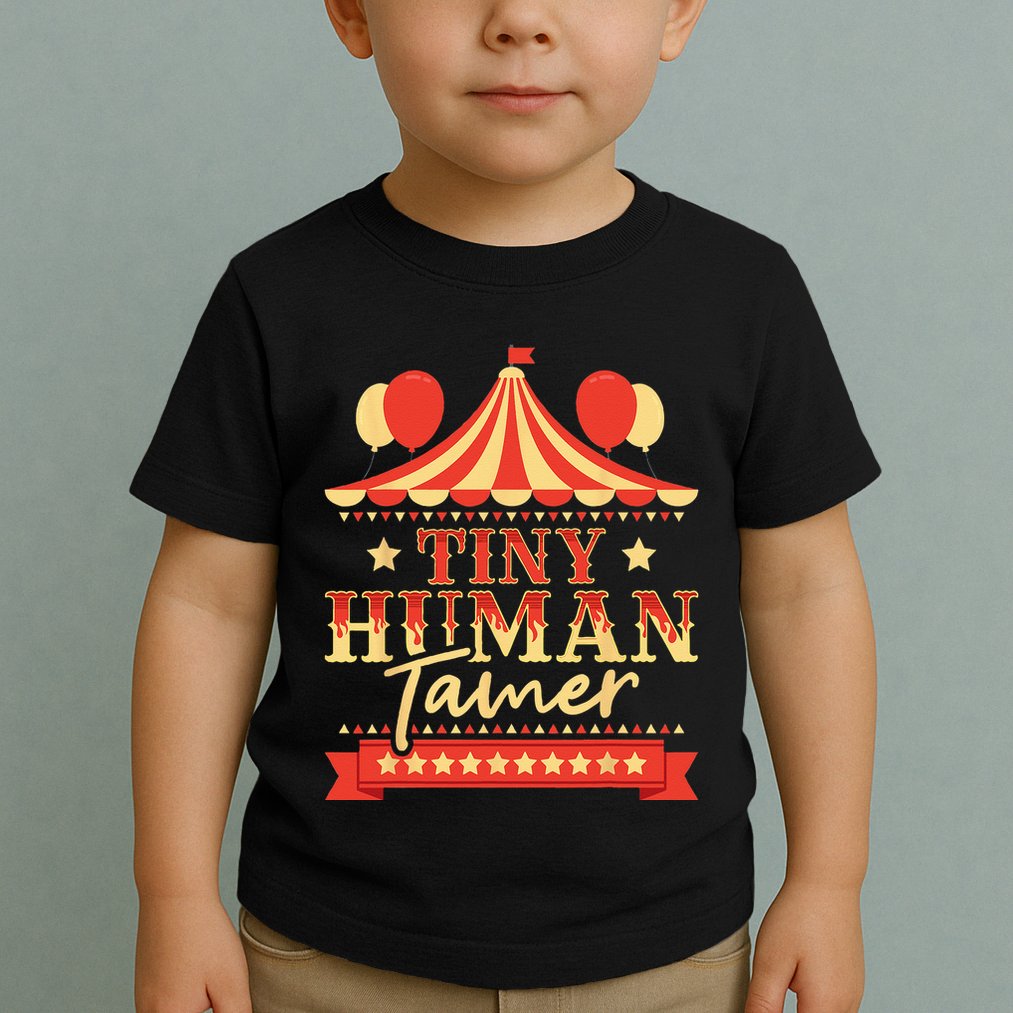 Tiny Human Tamer Circus Birthday Party Circus Costume Toddler T-Shirt