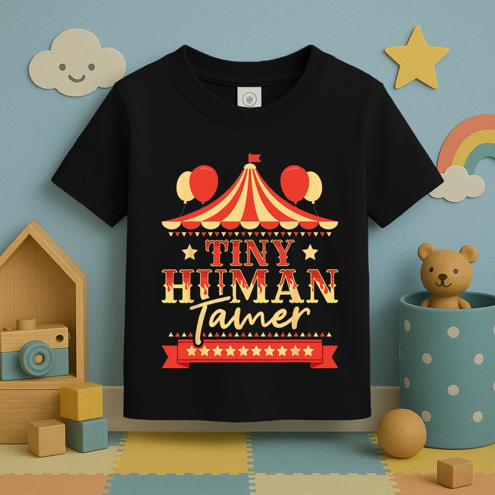 Tiny Human Tamer Circus Birthday Party Circus Costume Toddler T-Shirt