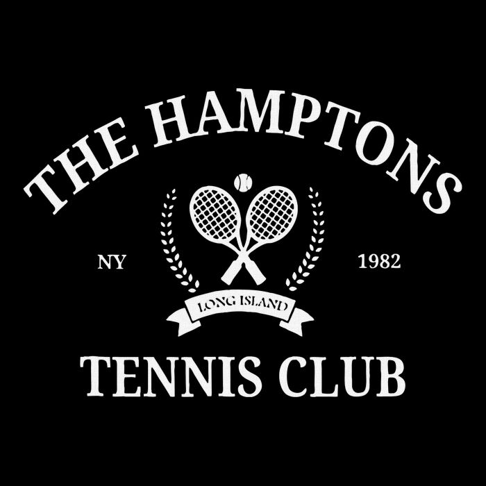 The Hamptons Tennis Club Vintage Style Aesthetic Crewneck T-Shirt