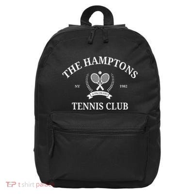 The Hamptons Tennis Club Vintage Style Aesthetic Crewneck 16 in Basic Backpack