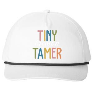 Tiny Human Tamer Kindergarten Teacher Snapback Five-Panel Rope Hat