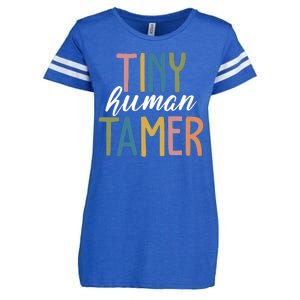 Tiny Human Tamer Kindergarten Teacher Enza Ladies Jersey Football T-Shirt