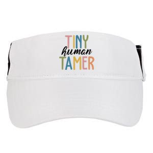 Tiny Human Tamer Kindergarten Teacher Adult Drive Performance Visor