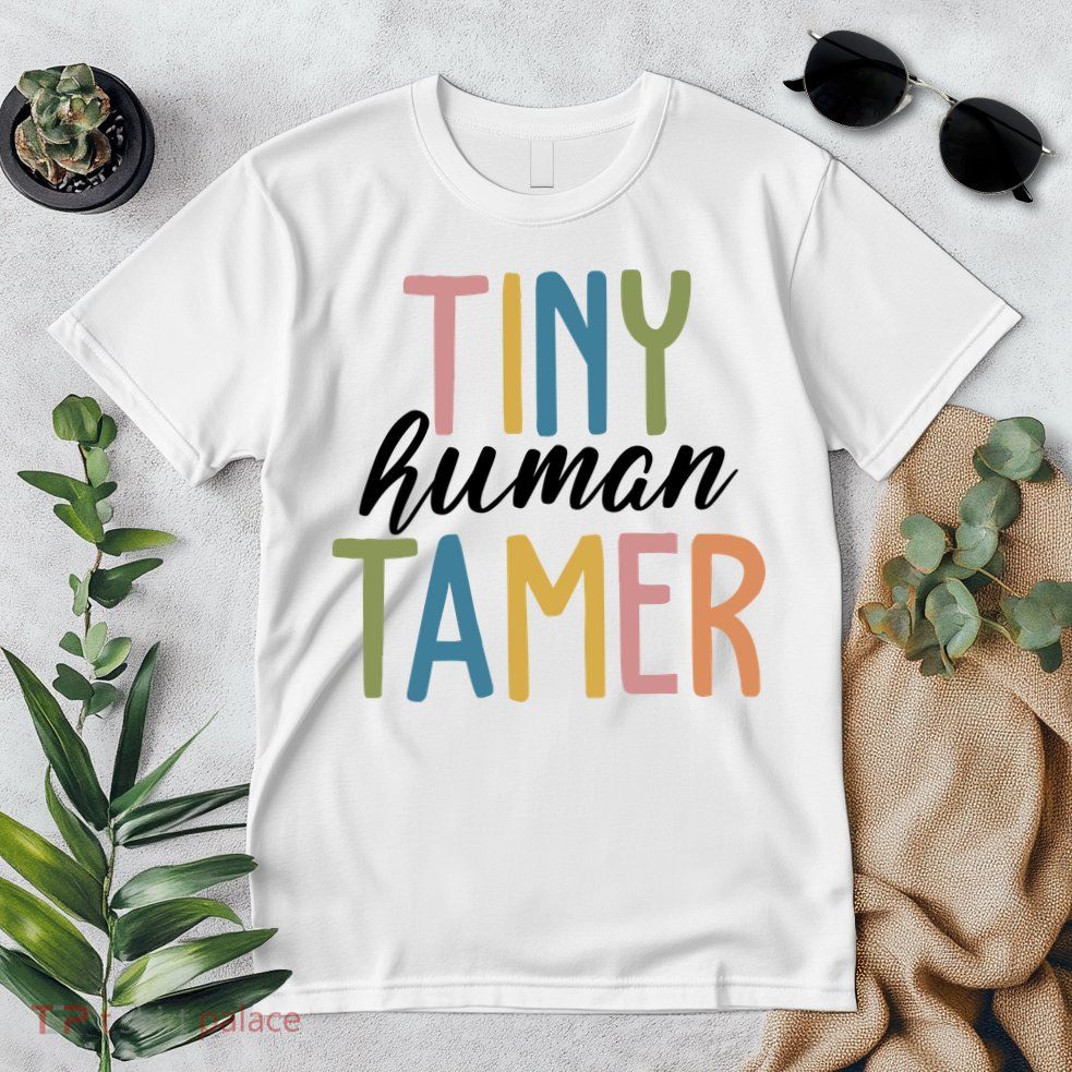 Tiny Human Tamer Kindergarten Teacher Premium T-Shirt