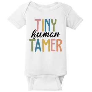 Tiny Human Tamer Kindergarten Teacher Baby Bodysuit