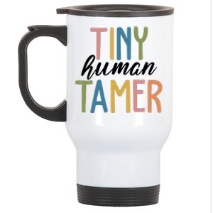 Tiny Human Tamer Kindergarten Teacher Stainless Steel Travel Mug