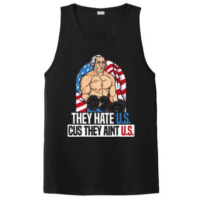 They Hate Us Cuz They AinT Us America Usa Flag PosiCharge Competitor Tank