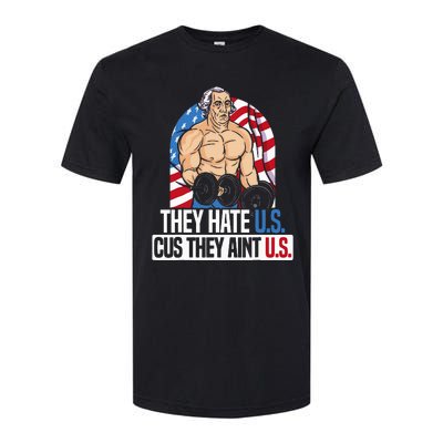 They Hate Us Cuz They AinT Us America Usa Flag Softstyle® CVC T-Shirt