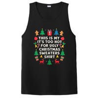 Too Hot Ugly Christmas Sweaters Funny Women Family Gifts PosiCharge Competitor Tank