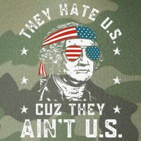 They Hate Us Cuz They Ain't Us Funny 4th of July Legacy Tie Dye Trucker Hat