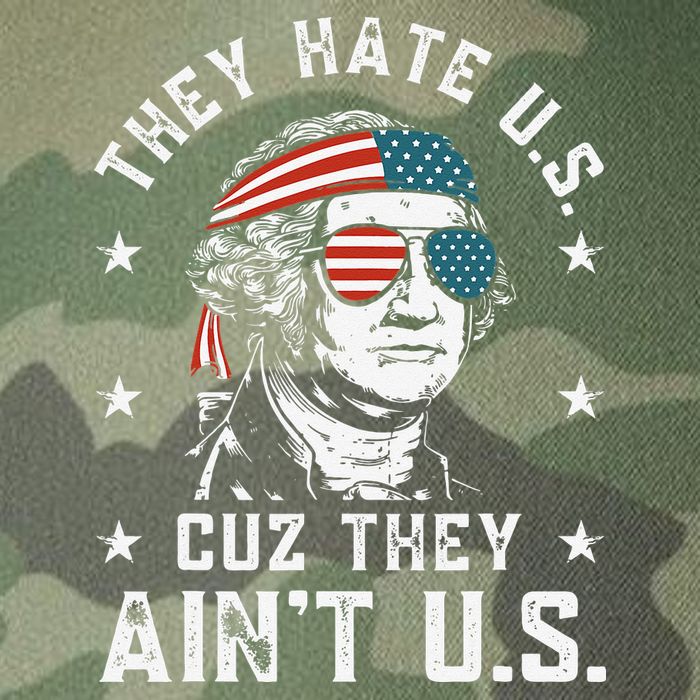 They Hate Us Cuz They Ain't Us Funny 4th of July Legacy Tie Dye Trucker Hat
