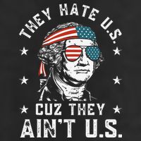They Hate Us Cuz They Ain't Us Funny 4th of July Cool Comfort Performance Bucket Hat