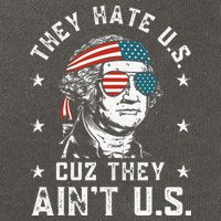 They Hate Us Cuz They Ain't Us Funny 4th of July Cotton Canvas Backpack