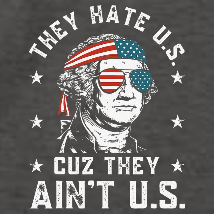 They Hate Us Cuz They Ain't Us Funny 4th of July Vector Backpack