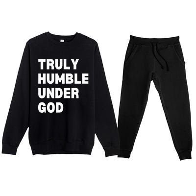 Truly Humble Under God Thug Premium Crewneck Sweatsuit Set