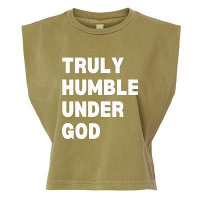 Truly Humble Under God Thug Garment-Dyed Women's Muscle Tee