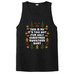 Too Hot Ugly Christmas Sweaters Funny Xmas Men Women Family PosiCharge Competitor Tank