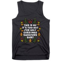 Too Hot Ugly Christmas Sweaters Funny Xmas Men Women Family Tank Top