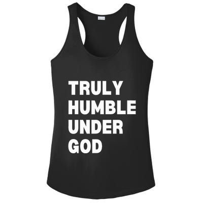 Truly Humble Under God  Ladies PosiCharge Competitor Racerback Tank