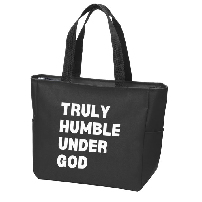 Truly Humble Under God  Zip Tote Bag
