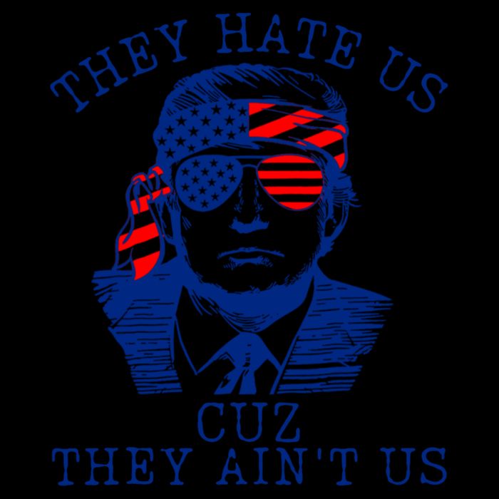 They Hate Us Cuz They AinT Us Funny Trump 4th Of July 2024 16 in Basic Backpack