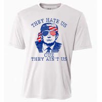 They Hate Us Cuz They AinT Us Funny Trump 4th Of July 2024 Cooling Performance Crew T-Shirt