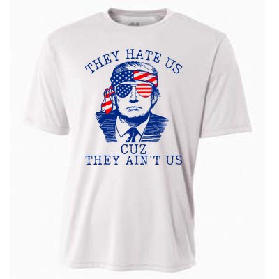 They Hate Us Cuz They AinT Us Funny Trump 4th Of July 2024 Cooling Performance Crew T-Shirt