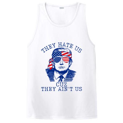 They Hate Us Cuz They AinT Us Funny Trump 4th Of July 2024 PosiCharge Competitor Tank