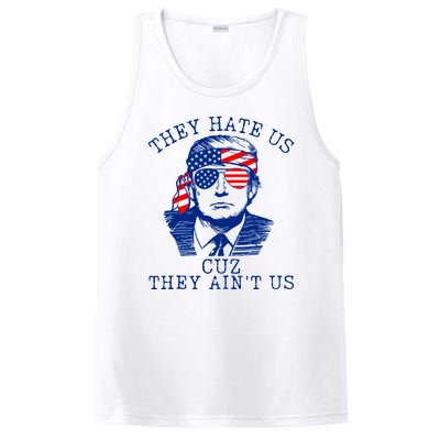 They Hate Us Cuz They AinT Us Funny Trump 4th Of July 2024 PosiCharge Competitor Tank