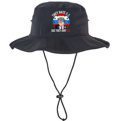 They Hate Us Cuz They Aint Us Funny 4th Of July USA Bucket Hat