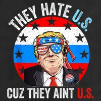 They Hate Us Cuz They Aint Us Funny 4th Of July USA 11oz C Handle Ceramic Mug