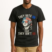 They Hate Us Cuz They AinT Us Usa American Flag 4th Of July Tall T-Shirt