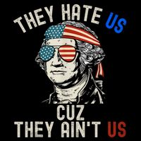 They Hate Us Cuz They AinT Us Usa American Flag 4th Of July Drawstring Bag