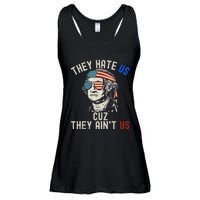 They Hate Us Cuz They AinT Us Usa American Flag 4th Of July Ladies Essential Flowy Tank