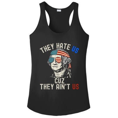 They Hate Us Cuz They AinT Us Usa American Flag 4th Of July Ladies PosiCharge Competitor Racerback Tank