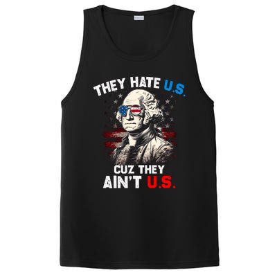 They Hate Us Cuz They Aint Us Funny 4th Of July Independence Day PosiCharge Competitor Tank