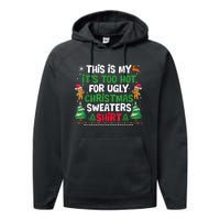 Too Hot Ugly Christmas Sweaters Funny Xmas Performance Fleece Hoodie