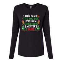 Too Hot Ugly Christmas Sweaters Funny Xmas Womens Cotton Relaxed Long Sleeve T-Shirt