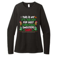 Too Hot Ugly Christmas Sweaters Funny Xmas Womens CVC Long Sleeve Shirt