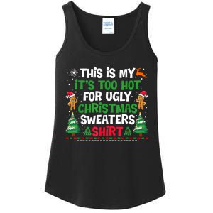 Too Hot Ugly Christmas Sweaters Funny Xmas Ladies Essential Tank