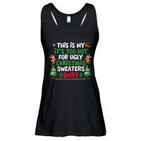 Too Hot Ugly Christmas Sweaters Funny Xmas Ladies Essential Flowy Tank