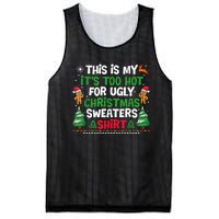 Too Hot Ugly Christmas Sweaters Funny Xmas Mesh Reversible Basketball Jersey Tank