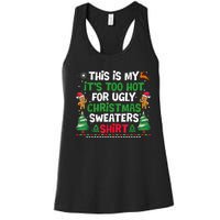 Too Hot Ugly Christmas Sweaters Funny Xmas Women's Racerback Tank