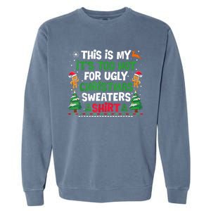 Too Hot Ugly Christmas Sweaters Funny Xmas Garment-Dyed Sweatshirt