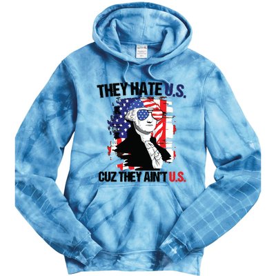 They Hate Us Cuz Thay Aint Us Tie Dye Hoodie