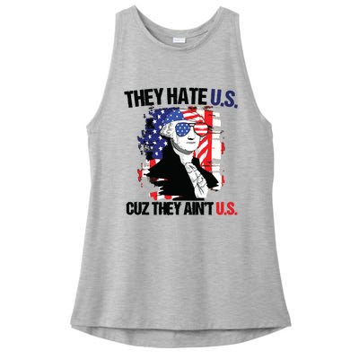 They Hate Us Cuz Thay Aint Us Ladies PosiCharge Tri-Blend Wicking Tank