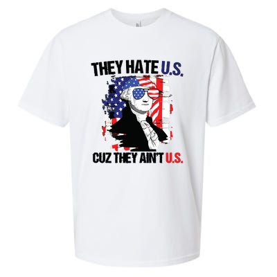 They Hate Us Cuz Thay Aint Us Sueded Cloud Jersey T-Shirt