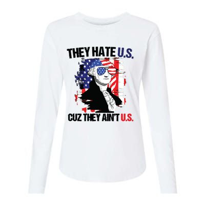 They Hate Us Cuz Thay Aint Us Womens Cotton Relaxed Long Sleeve T-Shirt