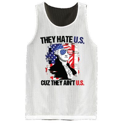 They Hate Us Cuz Thay Aint Us Mesh Reversible Basketball Jersey Tank