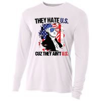 They Hate Us Cuz Thay Aint Us Cooling Performance Long Sleeve Crew